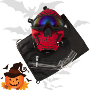 Mask "Red Smile" with acrylic pipe